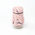 Pink Matte al aire libre Camping Spice Jar botella Botella recipiente de vidrio Beeds Leche con tapa